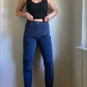 Bdg corduroy blue boyfriend pants
